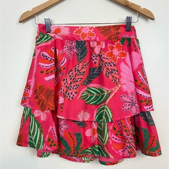 NWT CRYSTAL SKY TROPICAL PRINT TWO PIECE CROP TOP AND SKIRT SIZE SMALL - Picture 11 of 14